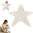 thumbnail image 3 of Dakiuu Soft Star Crochet Newborn Swaddle Knitted Baby Wrap with Button Gift for Infant 0‑6 Months 65cm/25.6", 3 of 7