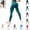 Cyan, variant on Yoga Pants Women 3D Leggings Cellulite Compression Anti-Cellulite Pants Gym Workout High Waist Butt Lifting Tummy Control Trousers (Hot Pink, S)