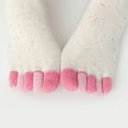thumbnail image 4 of Women’s Toe Separator Socks (Five-Toe) - Breathable Cotton for Yoga, Pilates and Improved Foot Health, 4 of 7