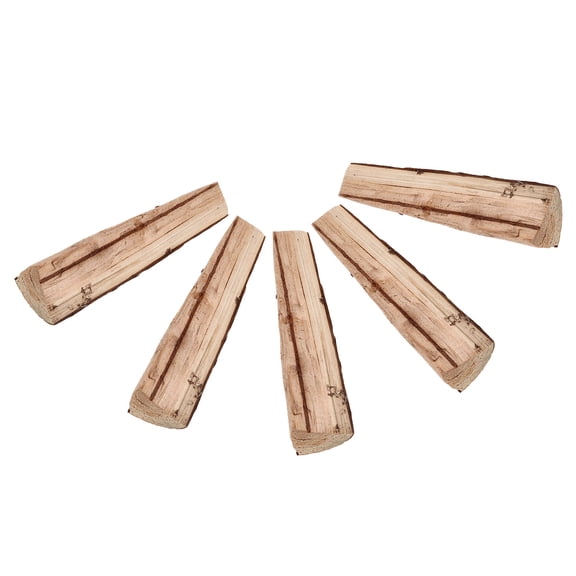 LOLIPPYY 5-Pack Assorted Color Rustic Fireplace Decorative Logs for Fire Pit, Table Displays and Home Decor