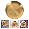 thumbnail image 2 of Miangastore Silver Round Metal Dinner Plates for Festive Occasions 6 Pcs 6 Inch, 2 of 8