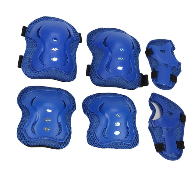 Coudière pour Enfants, Ensemble de Protection Doublure Intérieure Douce Absorption des Chocs pour Cyclisme Patinage à Roulettes pour Enfants de 3 à 12 Ans Bleu