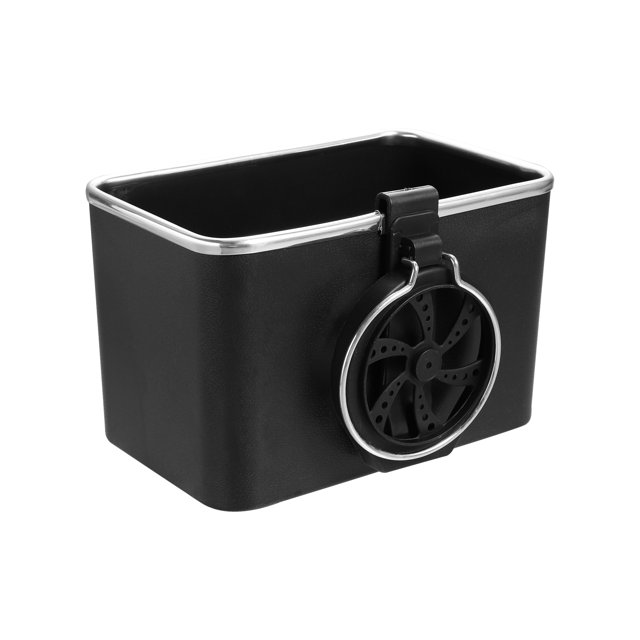 Caja de almacenamiento para reposabrazos Unique Bargains Negro con 1 portavasos