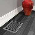thumbnail image 3 of Imperial 6in x 10in Montezuma Style Grey Granite Metal Rectangular Air Floor Register (2 PACK), 3 of 6