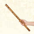 thumbnail image 5 of Key of D Flute Bitter Bamboo Dizi Traditional Chinese Woodwind Instrument for Children Adults Beginners, 5 of 7