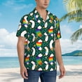 thumbnail image 5 of Daiia Lgbt Penguin Hawaiian Shirt for Men Gentle Cotton Regular Short Sleeve Casual-X-Large, 5 of 9