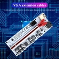 thumbnail image 1 of VER012 Max PCI-E Riser PCI Express 1x 16x Adaptador PC Cable de extensión (Rojo), 1 of 9