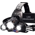 thumbnail image 1 of Linterna frontal DanForce. Lámpara frontal LED recargable por USB. Linterna frontal CREE ultrabrillante de 1080 lúmenes + luz roja. Faros para adultos, camping, exteriores y cascos de seguridad. Faro, 1 of 5
