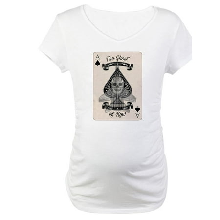 

CafePress - The Ghost Of Kyiv Ace Of Spades Maternity T Shirt - Cotton Maternity T-shirt Cute & Funny Pregnancy Tee