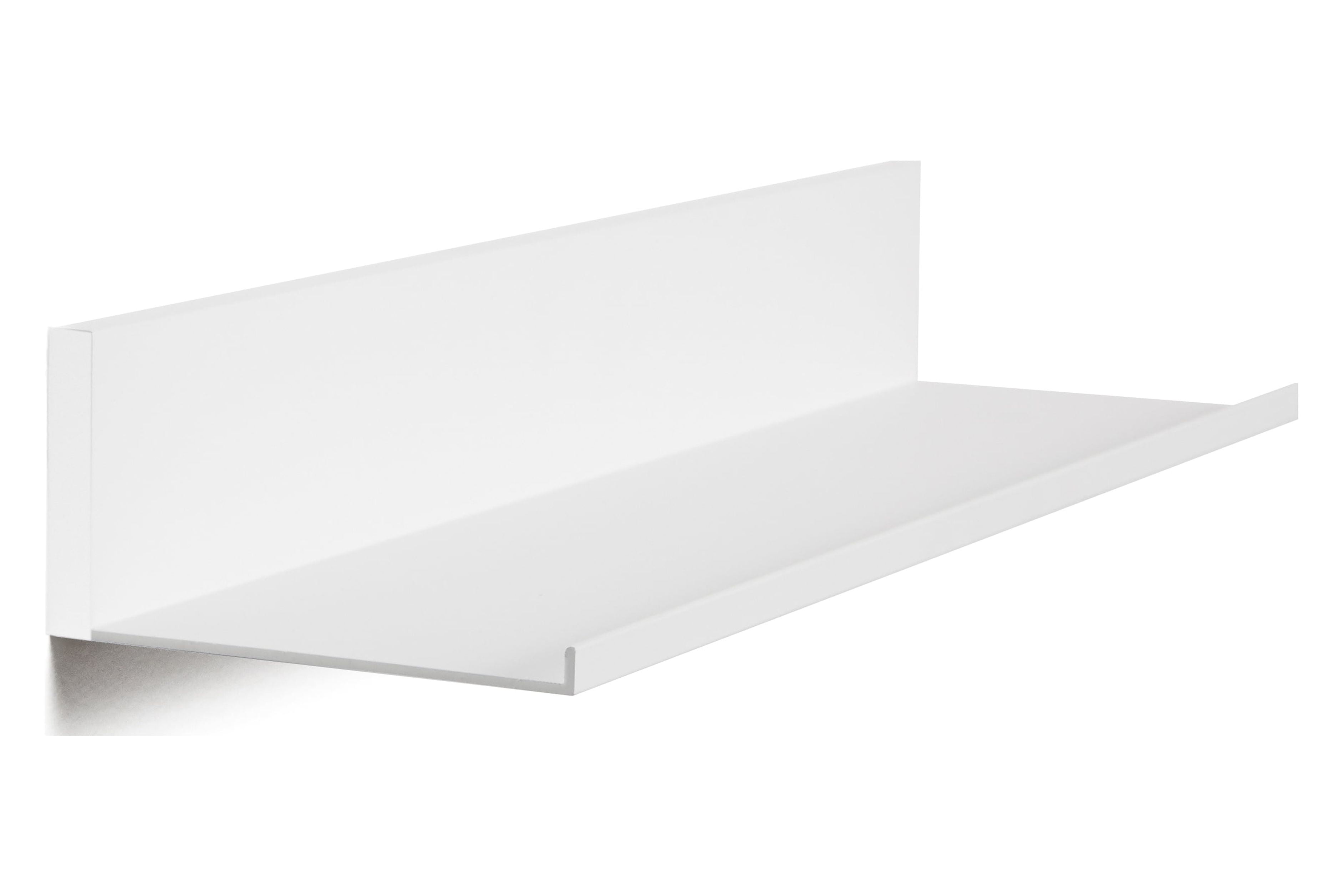 (2 pack) Hangman No Stud Floating Shelf - 18" - White - Aluminum - Level and Hardware Included - No Drills or Anchors Needed