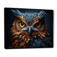 thumbnail image 2 of Designart "Portrait Of Wise Owls I" Animals Owl Floater Framed Wall Art Living Room, 2 of 5