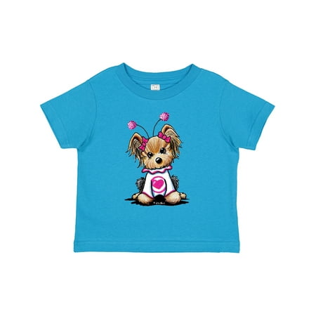 

Inktastic Love Bug Yorkie Gift Toddler Boy or Toddler Girl T-Shirt