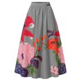 thumbnail image 5 of Summer Maxi Skirts for Women 2026 A-Line Elastic High Waist High Waisted women holiday skirt with Pocket Summer Outfit, 5 of 5