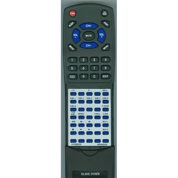 Replacement Remote for Kenwood A70-0522-05, RC-P6630, DPM6630, DPM6640