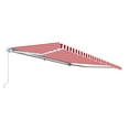 thumbnail image 3 of ALEKO 10'x8' Retractable Patio Awning Fabric Replacement, Red and White Striped Color, 3 of 5