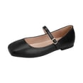 thumbnail image 2 of Norvail Womens Square Toe Mary Jane Flats, Classic Ballet Slip On Dress Shoes, Comfortable Casual Work Office Shoes for Daily Walking, 2 of 8
