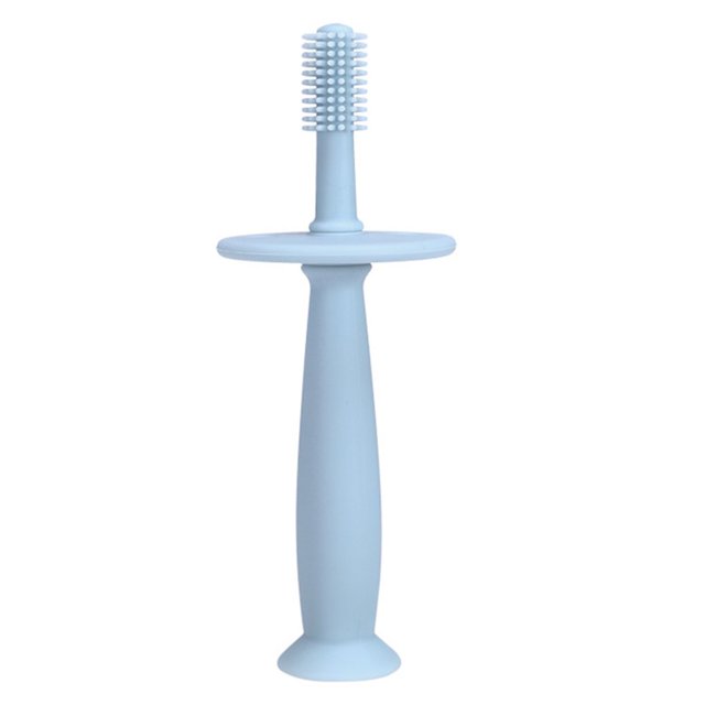 Toddler Toothbrush 360 Degree Cleaning Dental Care Healthy Silicone Baby Tongue Brush Toothbrush Infant Supplies