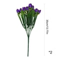 thumbnail image 3 of Tulipanes artificiales de simulación, ramo de 6 ramas | Tulipanes artificiales realistas que no se decoloran ni necesitan riego, 3 of 6