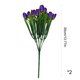 thumbnail image 3 of Tulipanes artificiales de imitación – Ramo de orquídeas artificiales de 6 ramas para decoración del hogar, follaje de plástico que no requiere mantenimiento para el alféizar de la ventana, el d, 3 of 6