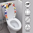 thumbnail image 3 of HELLHERO Toilet Lid Cover, Washable Polyester Toilet Lid Covers, U-Shaped, 3 of 5