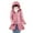 Pink womens coat, variant on Womens Winter Down Coat Womens Thin Puffer Jacket Casual Solid Plus Size Lightweight Cotton Down Overcoat Open Front Zipper Outwear with Removable Hood 2025 Down Coat