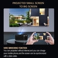thumbnail image 4 of COFEST HD Projector 24 ANSI Home Video Projector USB| AV| Micro SD| Audio Interface| USB Flash Drive| IOS & android Smartphone Black, 4 of 8