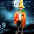 thumbnail image 4 of 3 uds. Capa de calabaza para Halloween, disfraz de cosplay para niños y adultos, traje para padres e hijos, 4 of 5