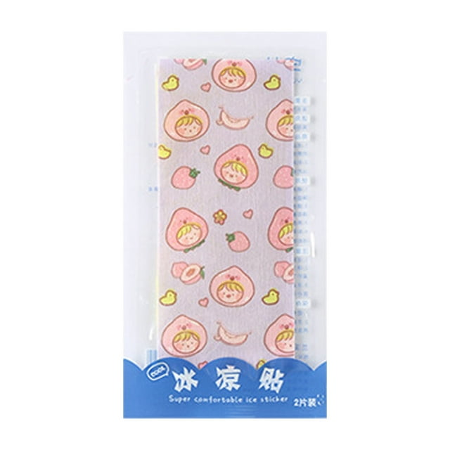 EGNMCR Pack Of 2 Cool Sheets Infants Adults Heatstroke Fever Reduction Heat Stickers Summer Physical Heat Heat Dissipation Sticker Heat dissipation sticker