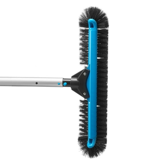 Heavy Duty 20"Curved Pool Brush with Durable Nylon Bristles,Aluminum Connector for Inground and Above Ground Swimming Pools