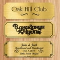 thumbnail image 2 of HUGFEGWE 30 Pcs Name Plates, 3" W x 1" H Solid Brass Engraved Plate Personalized Plaque Blank Custom Name Tag Frame Name Label with Adhesive Backing or Screws (3M Adhesive) UA824-1455, 2 of 8