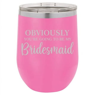 Romooa Bridesmaid Tumblers Set of 8, Bridesmaid Proposal Gifts Brides Cups  6 Oz Bride Champagne Flut…See more Romooa Bridesmaid Tumblers Set of 8