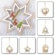 thumbnail image 4 of Adornos colgantes de madera para puerta de Navidad Adornos para árbol de Navidad Decoraciones para fiestas en casa $ Decoraciones navideñas Colgantes de madera para árbol de Navidad $ Christmas Woo, 4 of 4