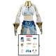 thumbnail image 1 of Disfraz de Genshin Impact Nilou Sumeru Hydro, conjunto completo de sombreros, vestido de tatuaje, trajes para cómic, ropa de Anime para Halloween, 1 of 4