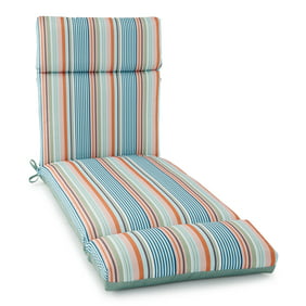 Mainstays Yellow Bell Gardens Stripe Outdoor Patio Chaise Lounge