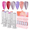 Magnetic Holographic Shades, variant on RUBY VIBE CO Holographic Cat Eye Gel Nail Polish, Silver Magnetic Nails Effect, HEMA-Free UV/LED Soak-Off, 0.34 fl oz