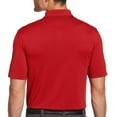 thumbnail image 4 of Callaway Men's Standard Fine Line Stripe Short Sleeve Golf Polo Shirt, Tango Red, XX Large, 4 of 4