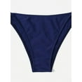 thumbnail image 6 of Swimwear Thong Bikini Set Sexy New Navy Blue Swimsuits Woman Sexy Bathing Suits Bikinis Triangle Bandage Female Beachwear, 6 of 7