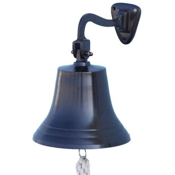 Hampton Nautical 3xglass-101 Bronze Hanging Ship's 11" Bell-Nautical Decoration, 11 inch