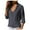 Grey, variant on WTXUE Button-Up Shirts Long Sleeve, Lapel Womens Summer Tops 2024 Women TopTurn-Down Collar Busine Womens Shirts Solid, Blouses Long Sleeve Shirts, Dressy for Women Blue S