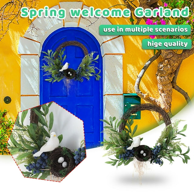 Rewenti Spring Wreath, Olive Branch Door Knocker, Mother'S Day, Doorbell Day