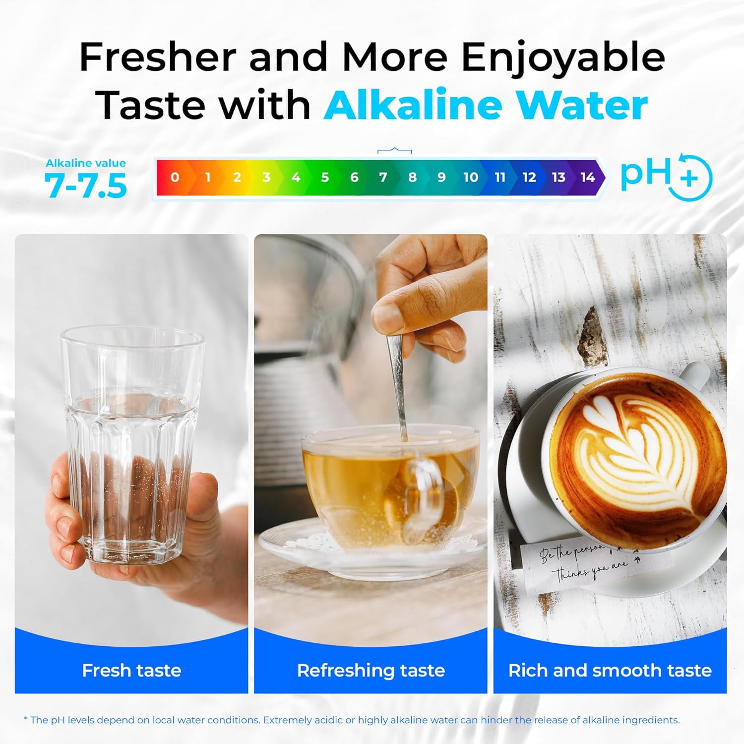 Restored Waterdrop TSB-ALK 8 Layer Slightly Alkaline Under Sink Water Filter System, Reduces PFAS, PFOA/PFOS, with Dedicated Faucet, Under Sink Water Filtration System (Refurbished)