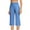 Blue, variant on Spandex Capri Pants for Women 18'' Dressy Casual High Waist Stretch Golf Capris with Pockets Work Summer Casual (XL, Blue)