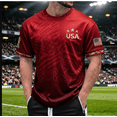 thumbnail image 3 of 2026 Usa Soccer Mens T-Shirts Short Sleeve Casual Crewneck Pullover Summer Tops Soccer Shirt for Men Indoor Outdoor Activities Daily Wear, 3 of 4