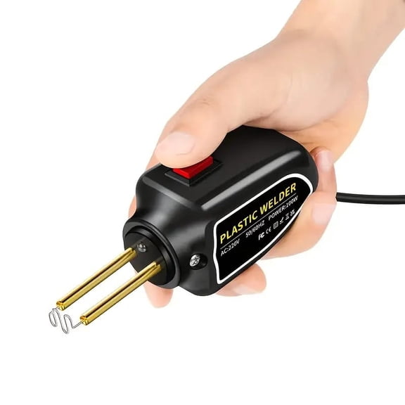 DEXIMRO 100W Portable Plastic Welder 200PCS Hot Staples Plastic Welding Kit, Hot Stapler Welder Gun Welding Rods Kit for Car Bumper Repair Crack Kayak