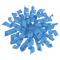 Uxcell 4 Inch Grosgrain Curly Bows for Gift Wrapping Self-Adhesive Curly Ribbon Twist Tie Bows Dark Blue 6 Pcs