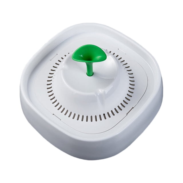 Miangastore Cat Fountain Water Pet Water Dispenser Auto Cycle White 1Pcs