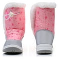 Apakowa Girls Insulated Warm Lined Winter Snow Boots Water Resistance