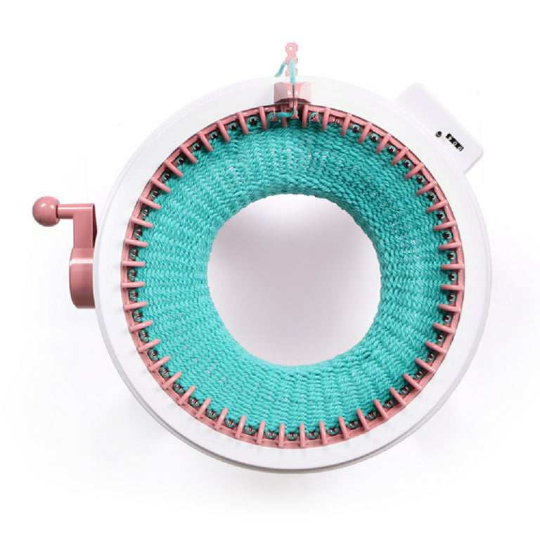 BESLY Kid Girls 48 Needles Knitting Machine Toys Smart 48 Needles  Hand-knitted Round Loom Machine Toys for 5-12 Year Old 