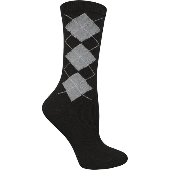 Women's 1 Pair Pack Argyle Crew Sock