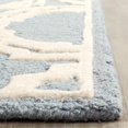 thumbnail image 2 of Safavieh Cambridge Collection CAM721B Handmade Moroccan Geometric Blue and Ivory Premium Wool Area Rug (4' x 6'), 2 of 8